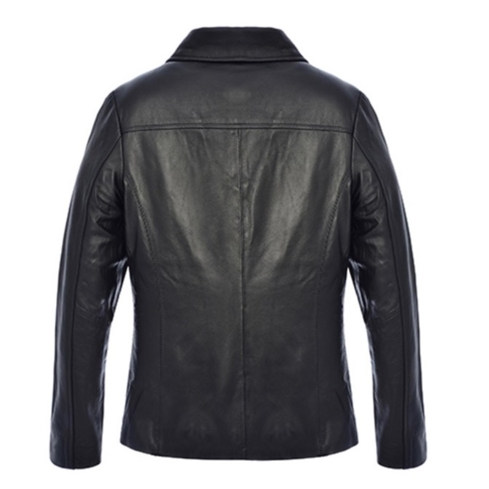 LEBAZ Womens Leather Jacket with Lining Size Small - Picture 2 of 6